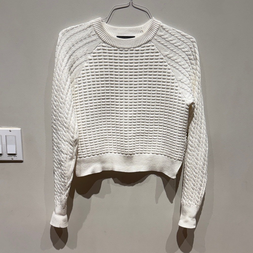 French Connection white sweater size Medium